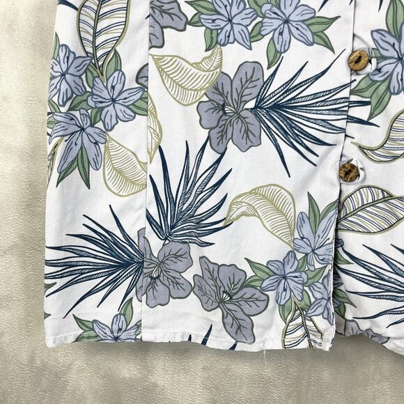 Hilo Hattie Womens Silk Top Size XSmall Tropical Sleeveless Lavender Hawaiian - Picture 4 of 10